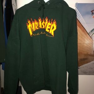 Green thrasher hoodie